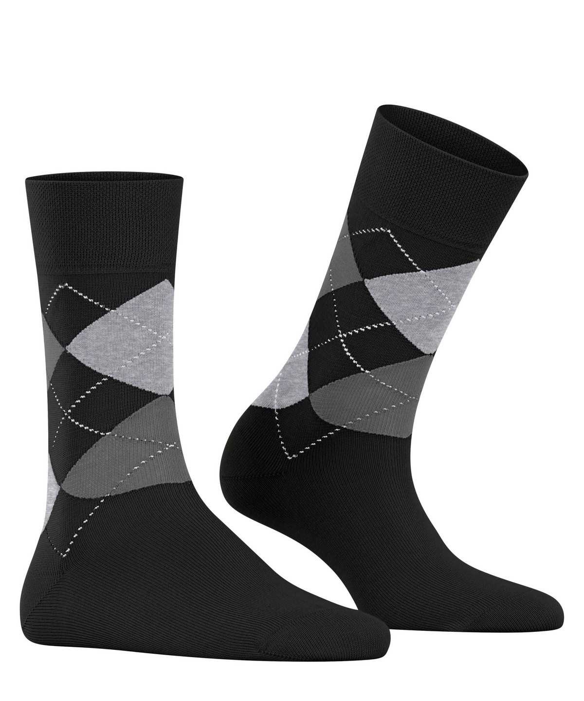 Falke Sensitive Argyle Socks Socken Damen Schwarz | 8103926-HG