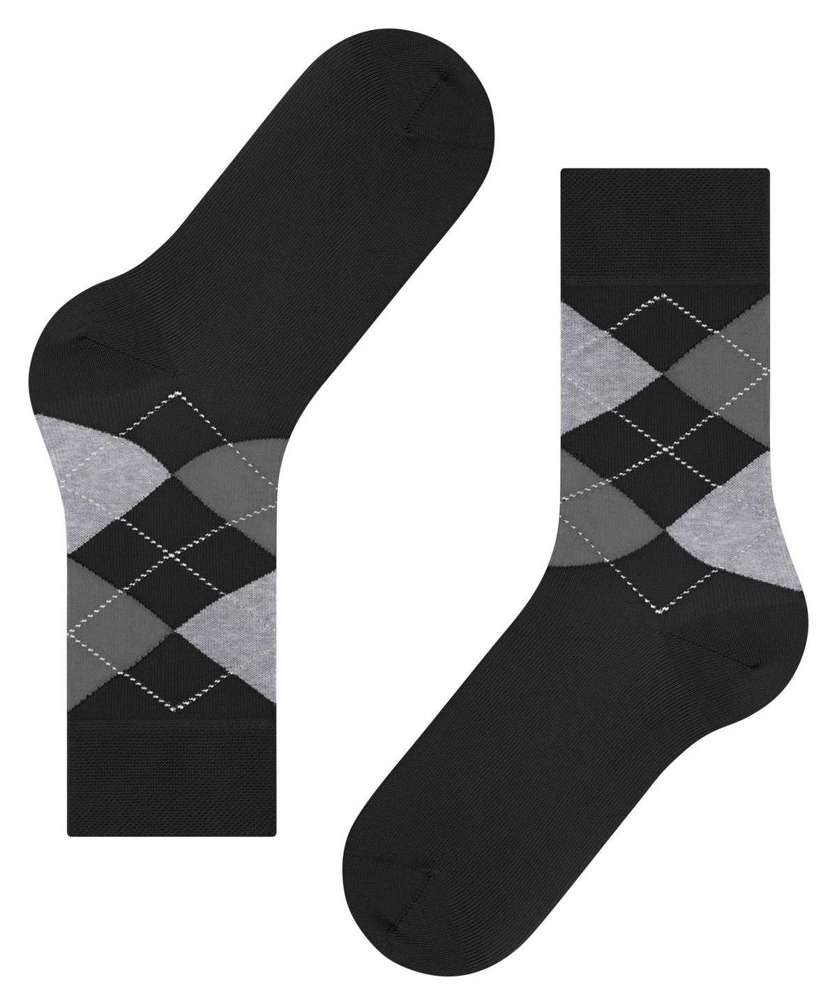 Falke Sensitive Argyle Socks Socken Damen Schwarz | 8103926-HG