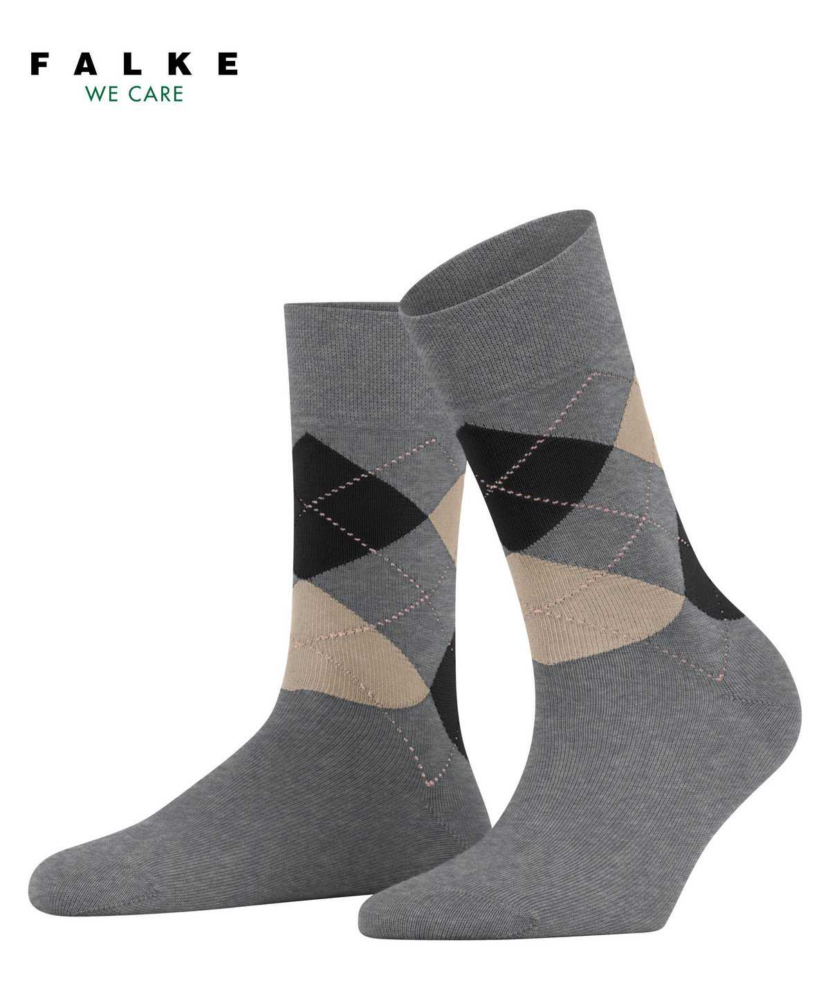 Falke Sensitive Argyle Socks Socken Damen Grau | 5317694-PU