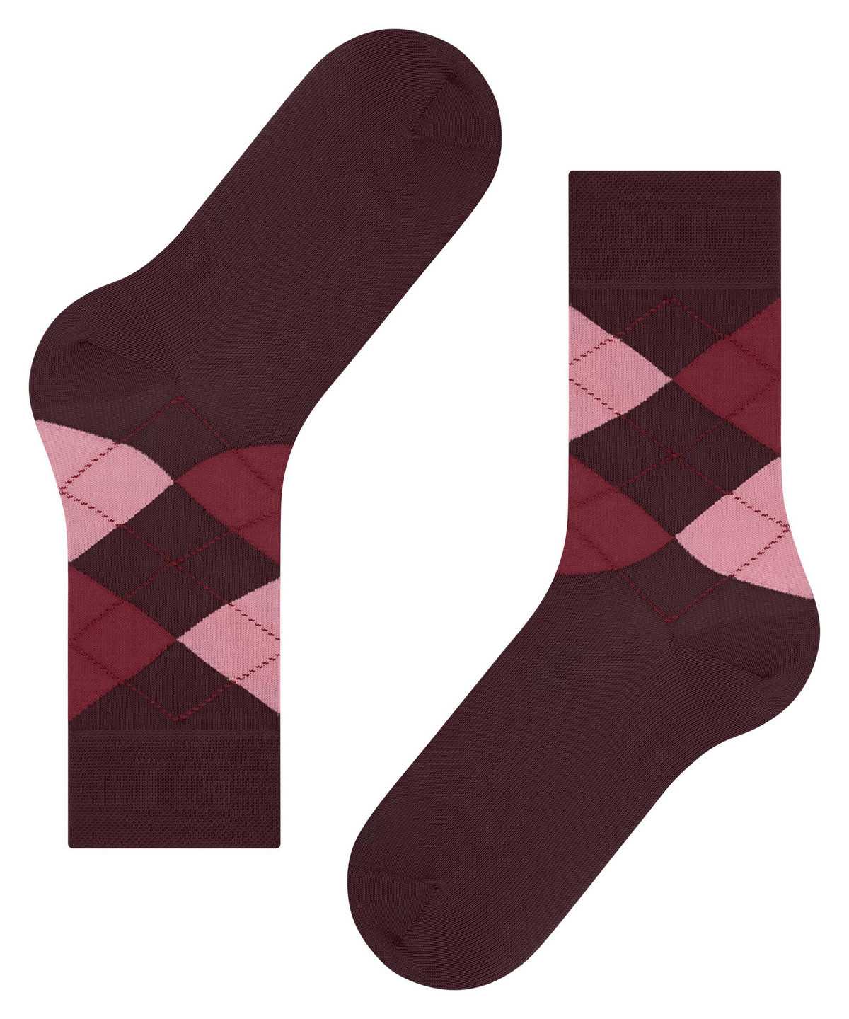 Falke Sensitive Argyle Socks Socken Damen Rot | 4170235-JY