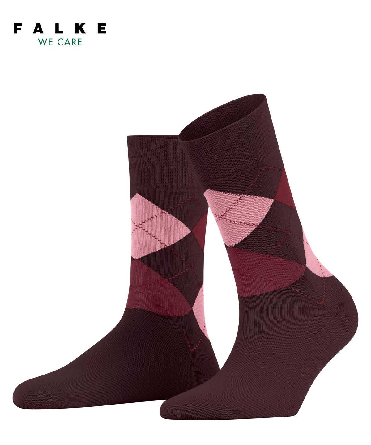 Falke Sensitive Argyle Socks Socken Damen Rot | 4170235-JY