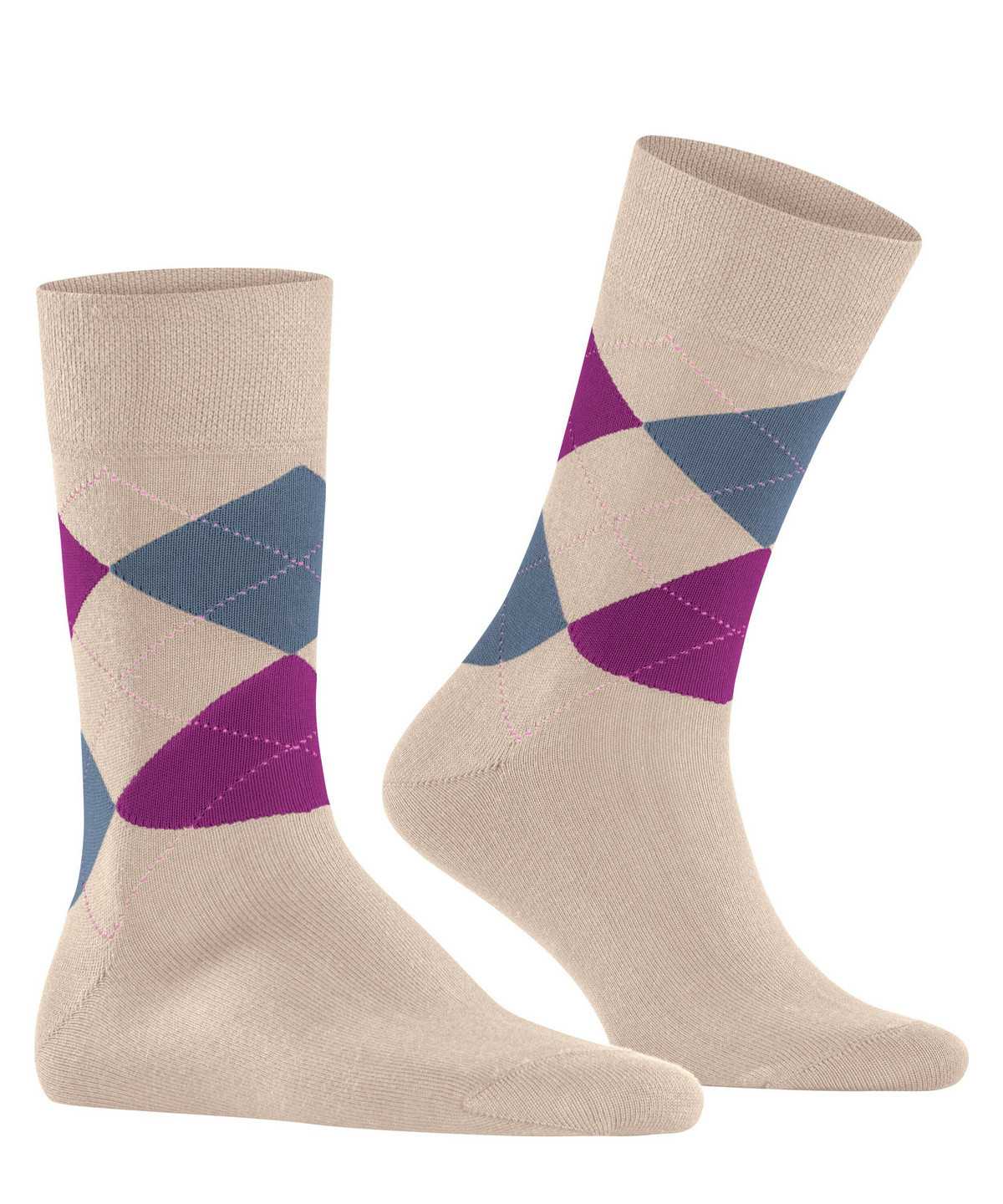 Falke Sensitive Argyle Socks Socken Herren Braun | 1284579-WF