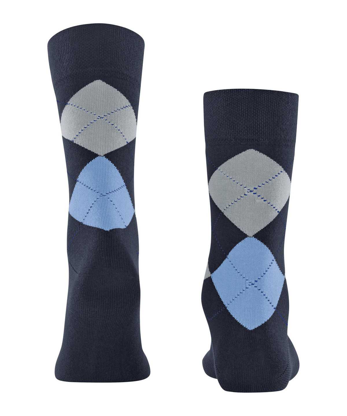 Falke Sensitive Argyle Socks Socken Herren Blau | 8601234-RT