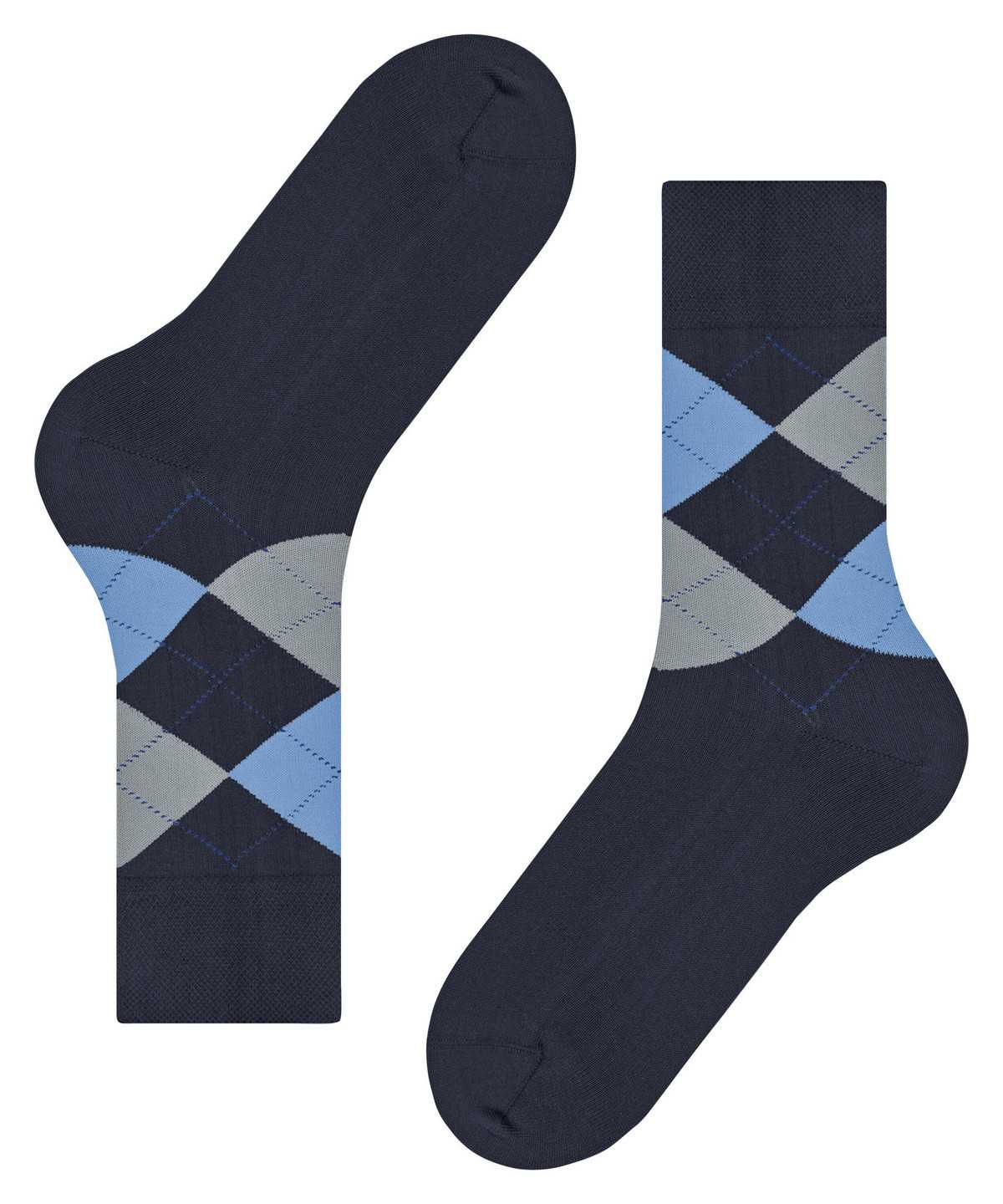 Falke Sensitive Argyle Socks Socken Herren Blau | 8601234-RT