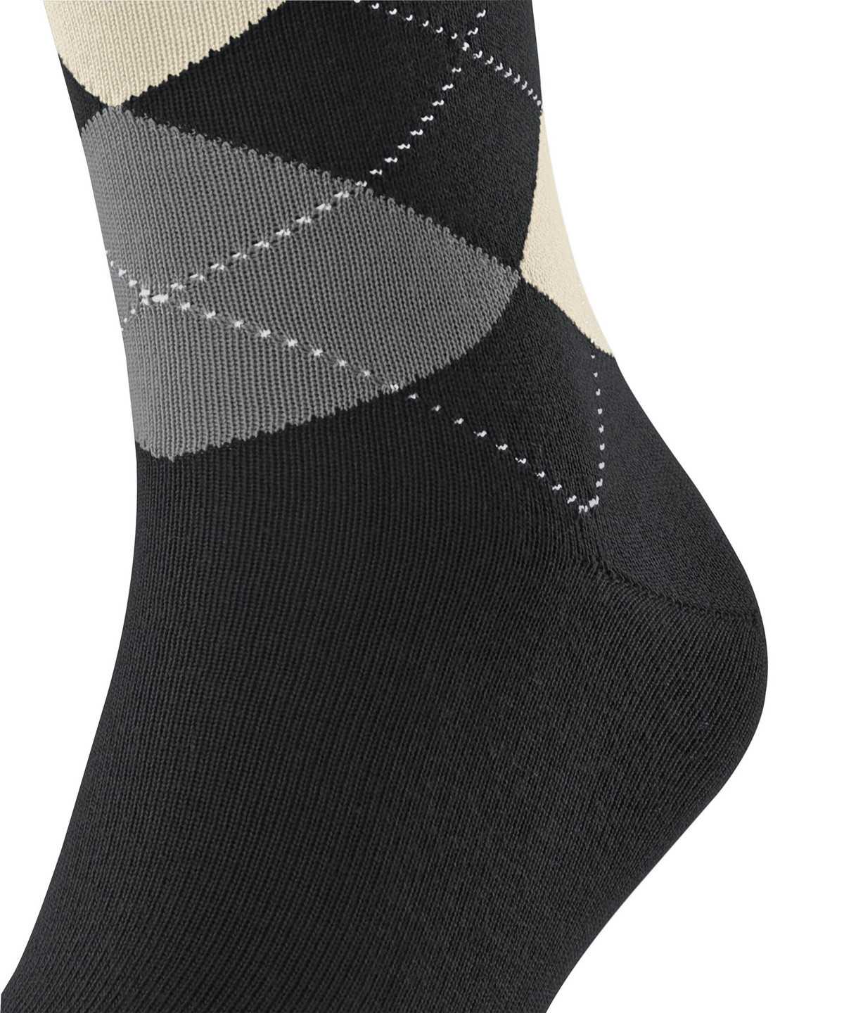 Falke Sensitive Argyle Socks Socken Herren Schwarz | 9486037-LF