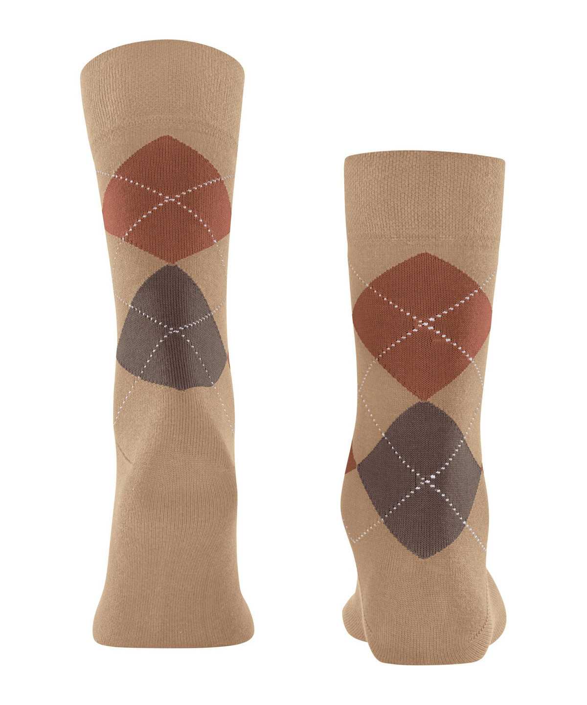 Falke Sensitive Argyle Socks Socken Herren Beige | 1390874-ZS