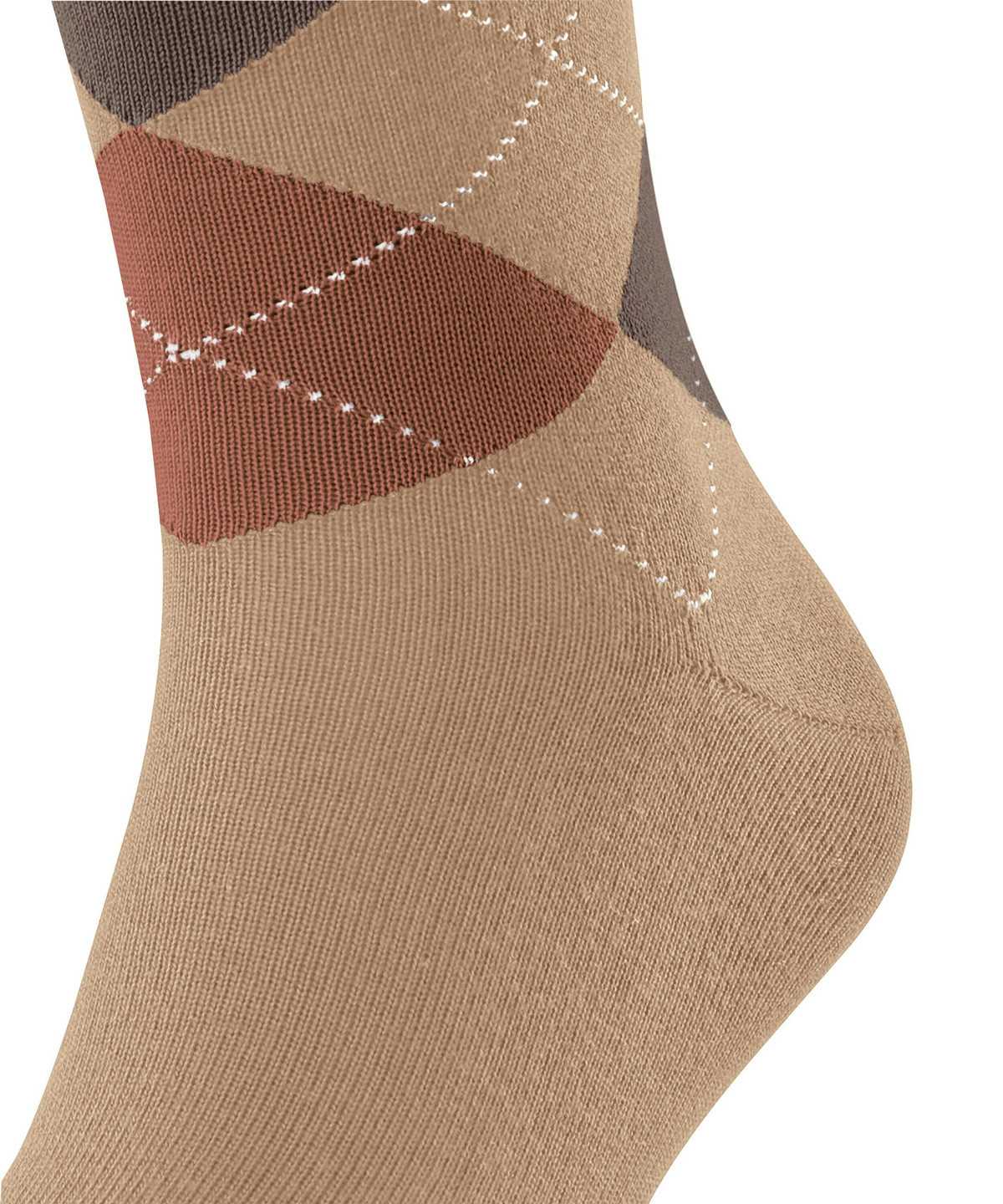 Falke Sensitive Argyle Socks Socken Herren Beige | 1390874-ZS