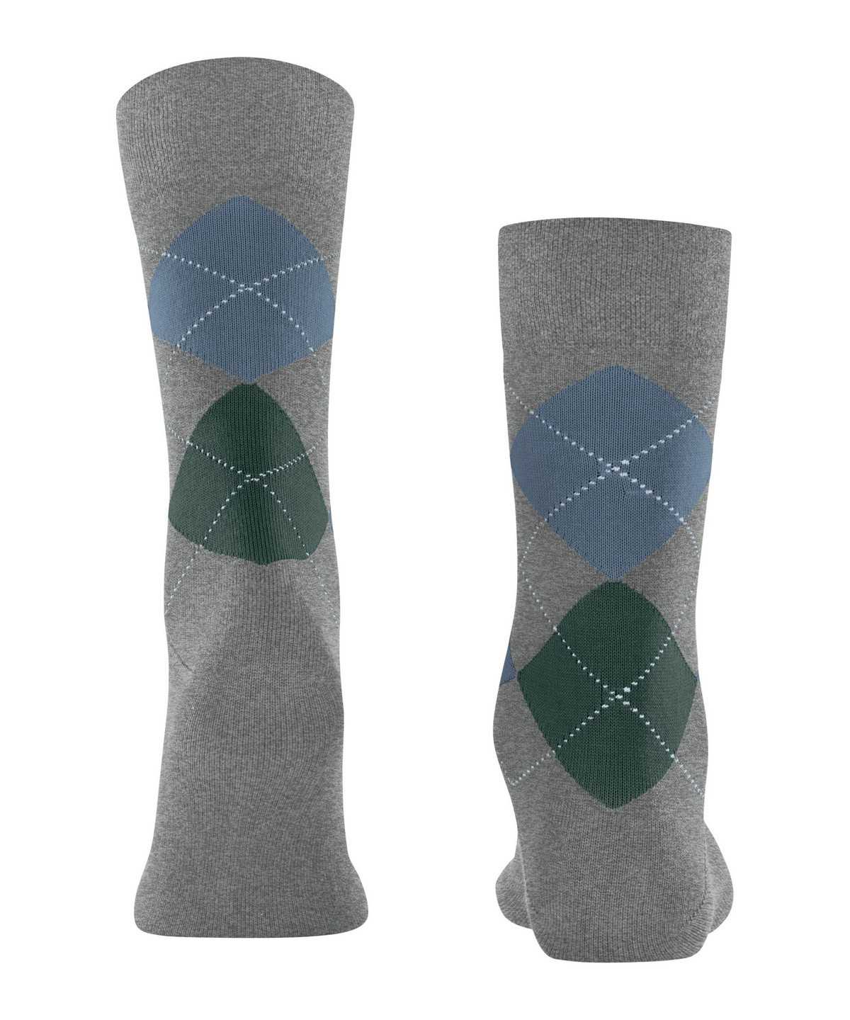 Falke Sensitive Argyle Socks Socken Herren Grau | 8591624-DR