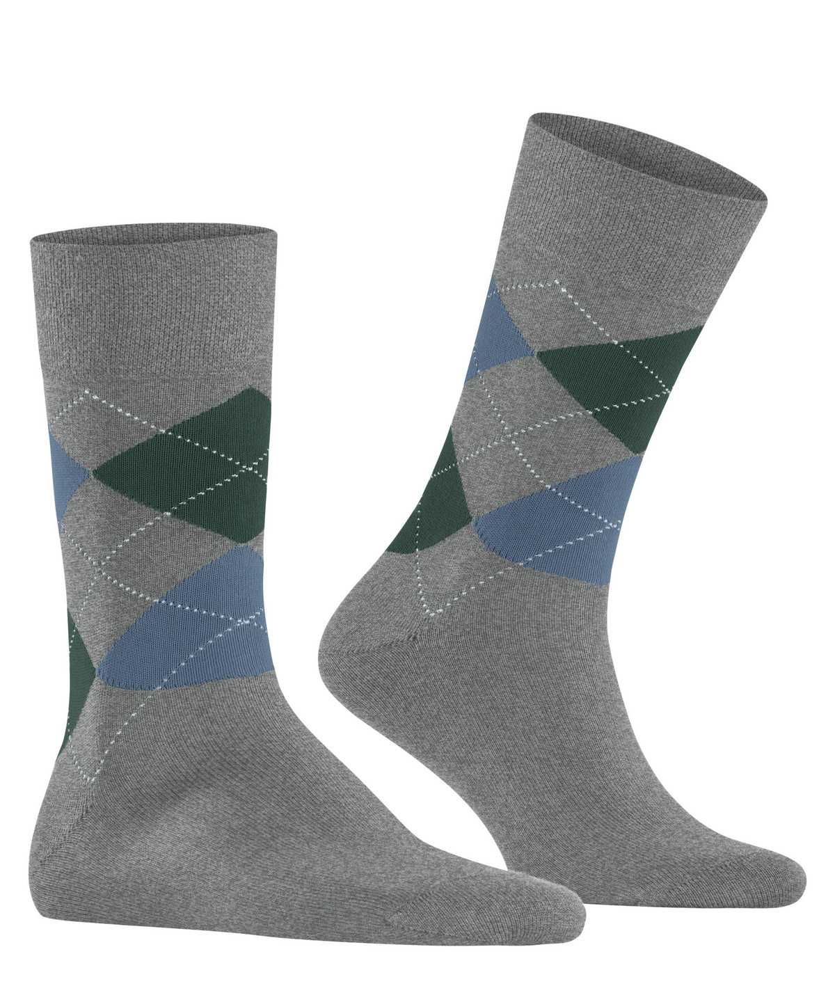 Falke Sensitive Argyle Socks Socken Herren Grau | 8591624-DR