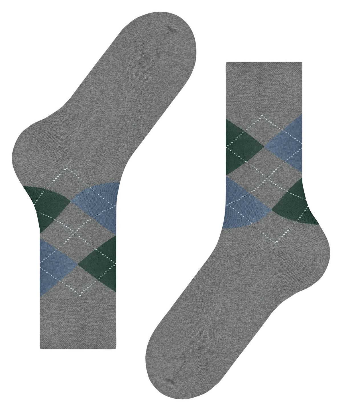 Falke Sensitive Argyle Socks Socken Herren Grau | 8591624-DR