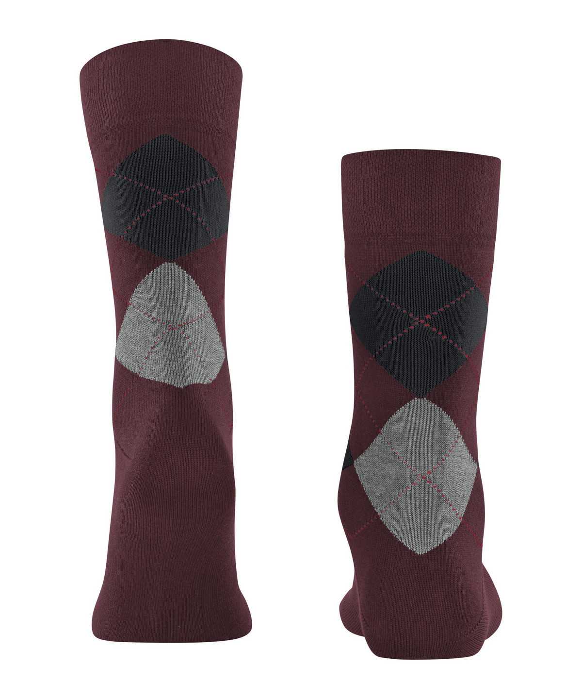 Falke Sensitive Argyle Socks Socken Herren Rot | 5271043-VS