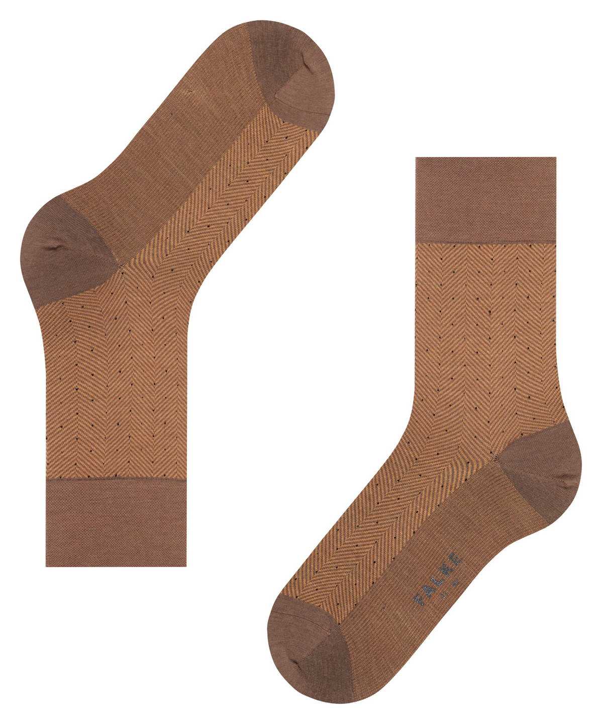 Falke Sensitive Herringbone Socks Socken Herren Braun | 3217659-QN