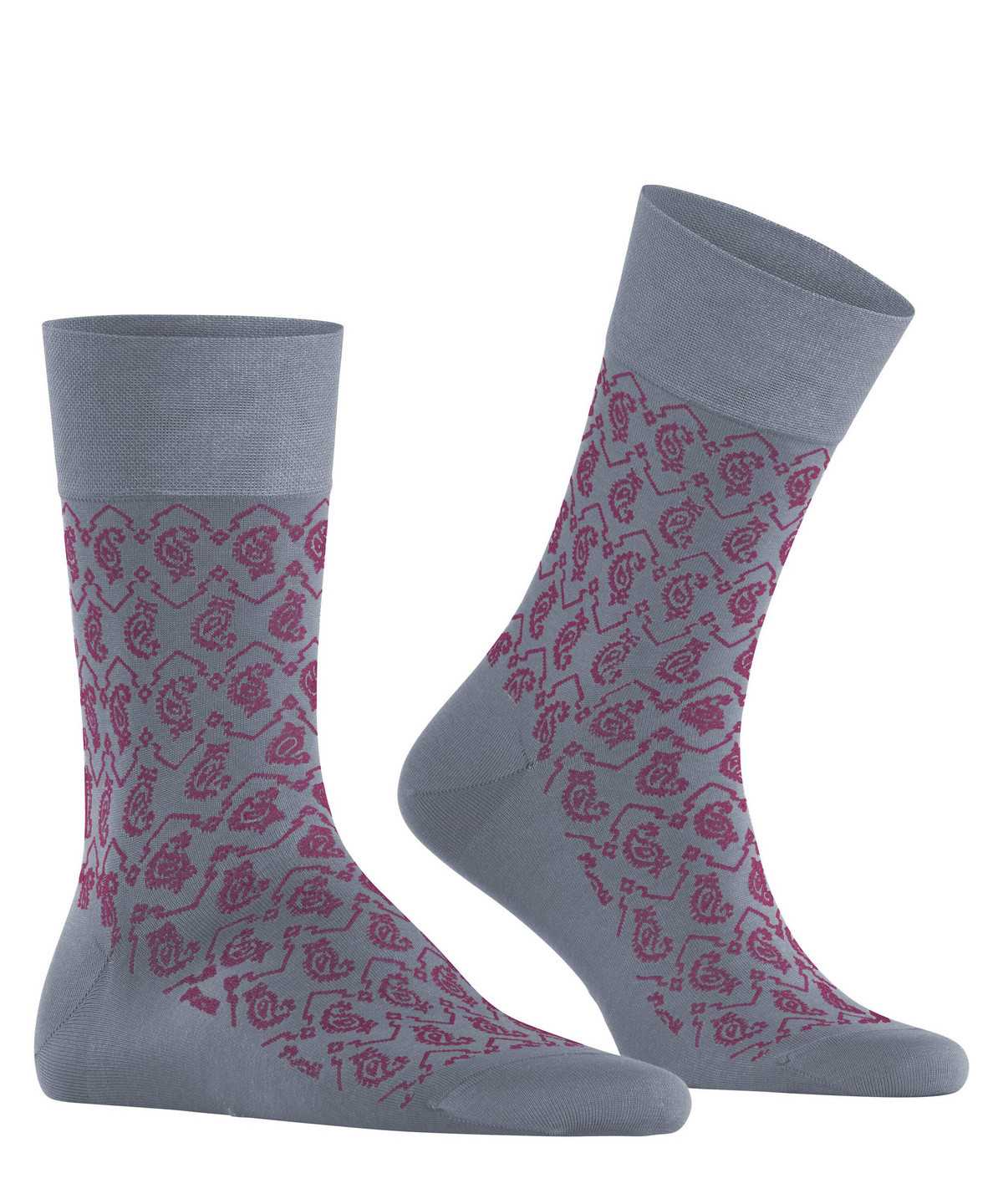 Falke Sensitive Indian Tie Pattern Socks Socken Herren Grau | 9635724-OJ