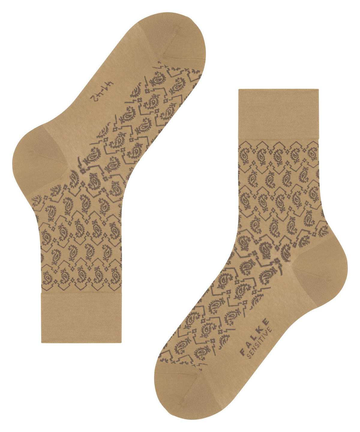 Falke Sensitive Indian Tie Pattern Socks Socken Herren Beige | 8437615-KZ