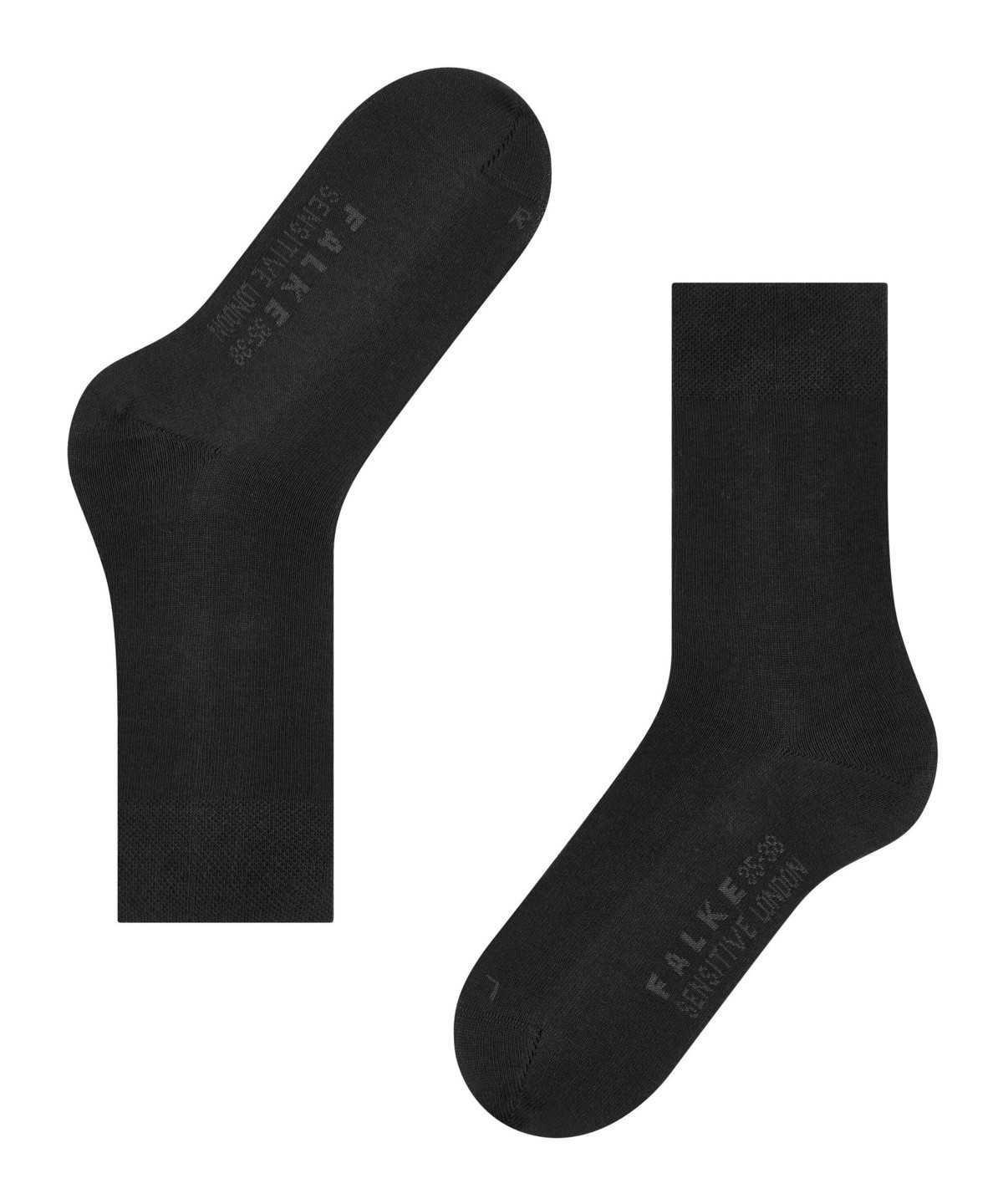 Falke Sensitive London Socks Socken Damen Schwarz | 9658701-EI