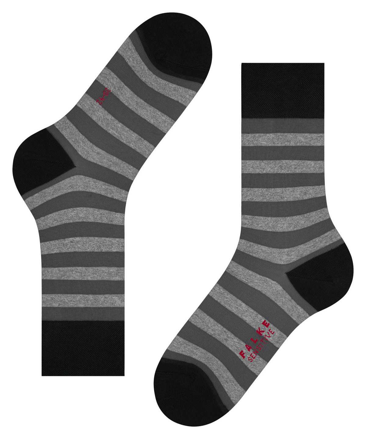 Falke Sensitive Mapped Line Socks Socken Herren Schwarz | 5269708-QD