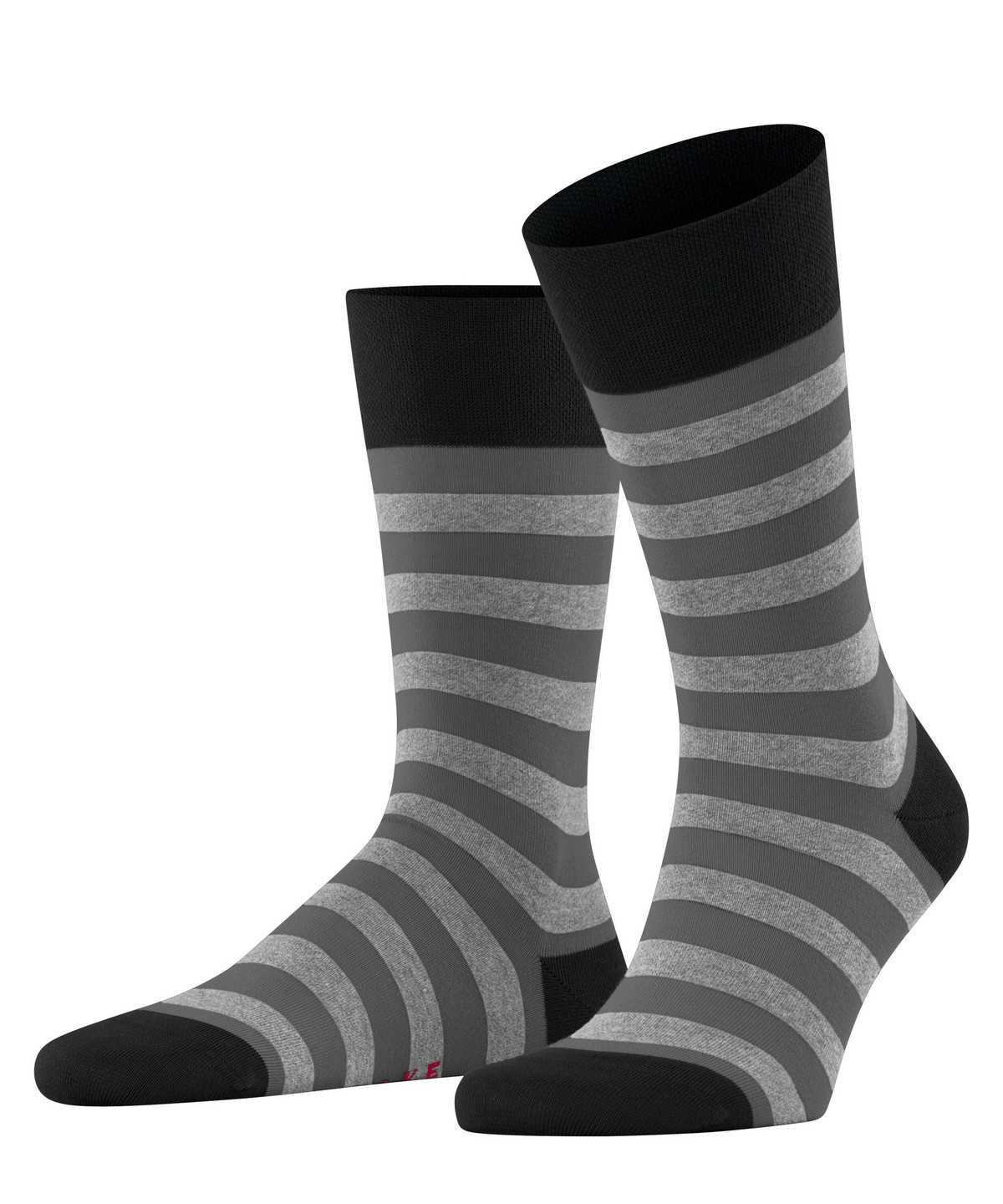 Falke Sensitive Mapped Line Socks Socken Herren Schwarz | 5269708-QD