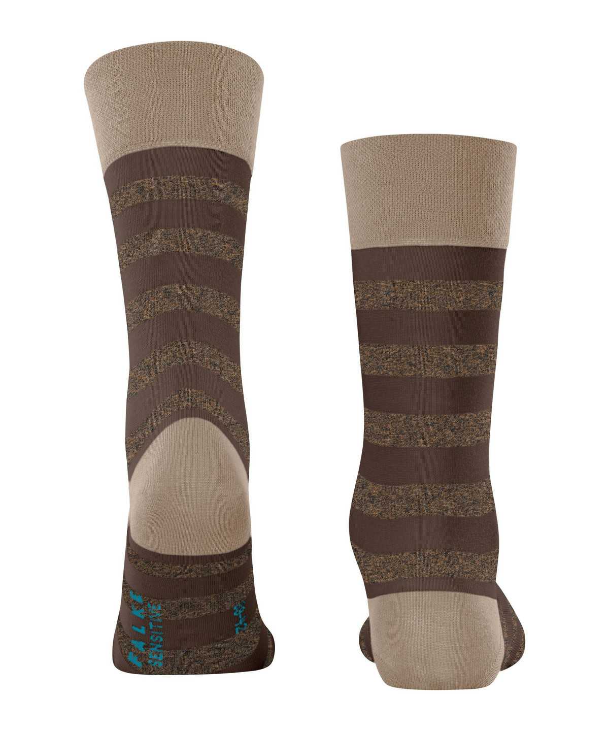 Falke Sensitive Mapped Line Socks Socken Herren Braun | 9568172-QD