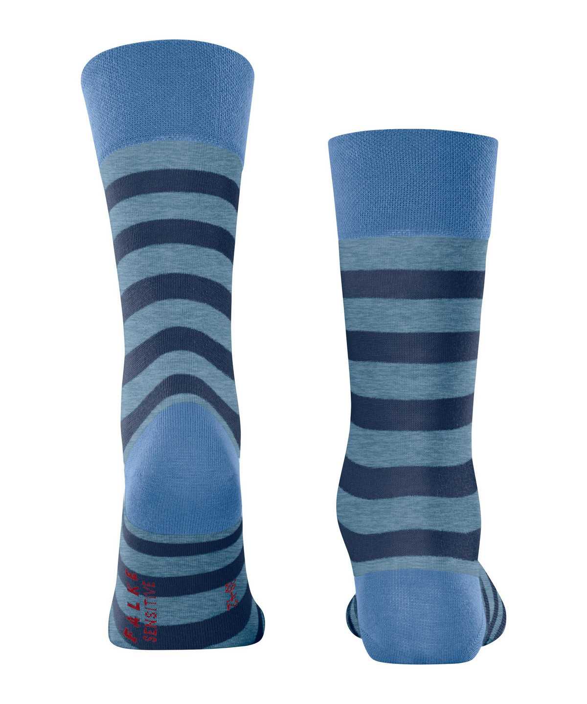 Falke Sensitive Mapped Line Socks Socken Herren Blau | 5729431-GO