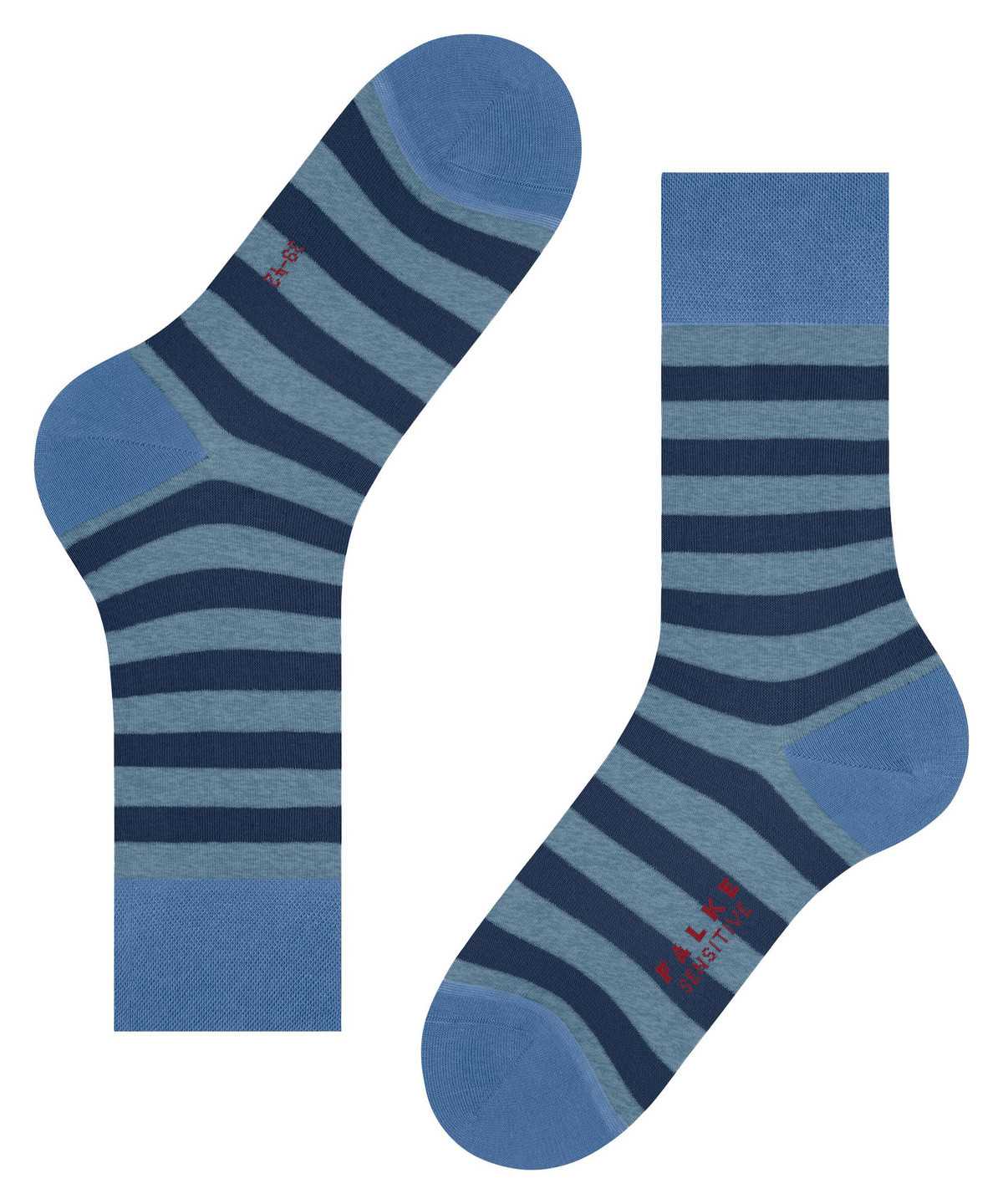 Falke Sensitive Mapped Line Socks Socken Herren Blau | 5729431-GO