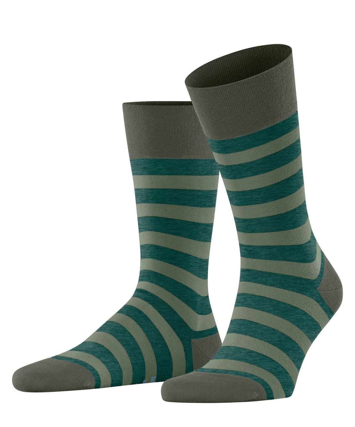 Falke Sensitive Mapped Line Socks Socken Herren Grün | 6581073-PN