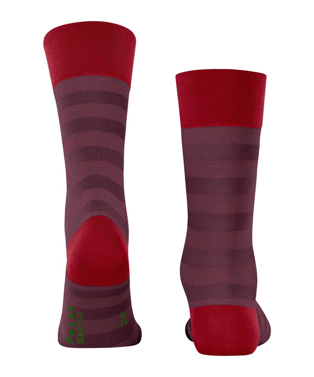 Falke Sensitive Mapped Line Socks Socken Herren Rot | 3241958-JL