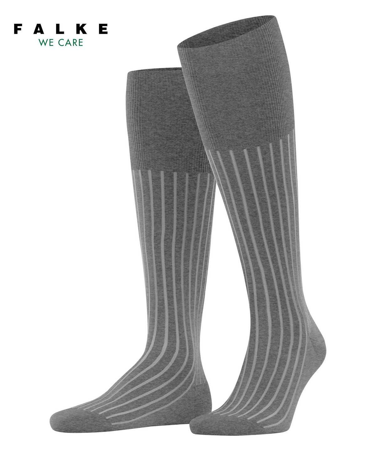 Falke Shadow Knee-high Socks Socken Herren Grau | 6925143-OS