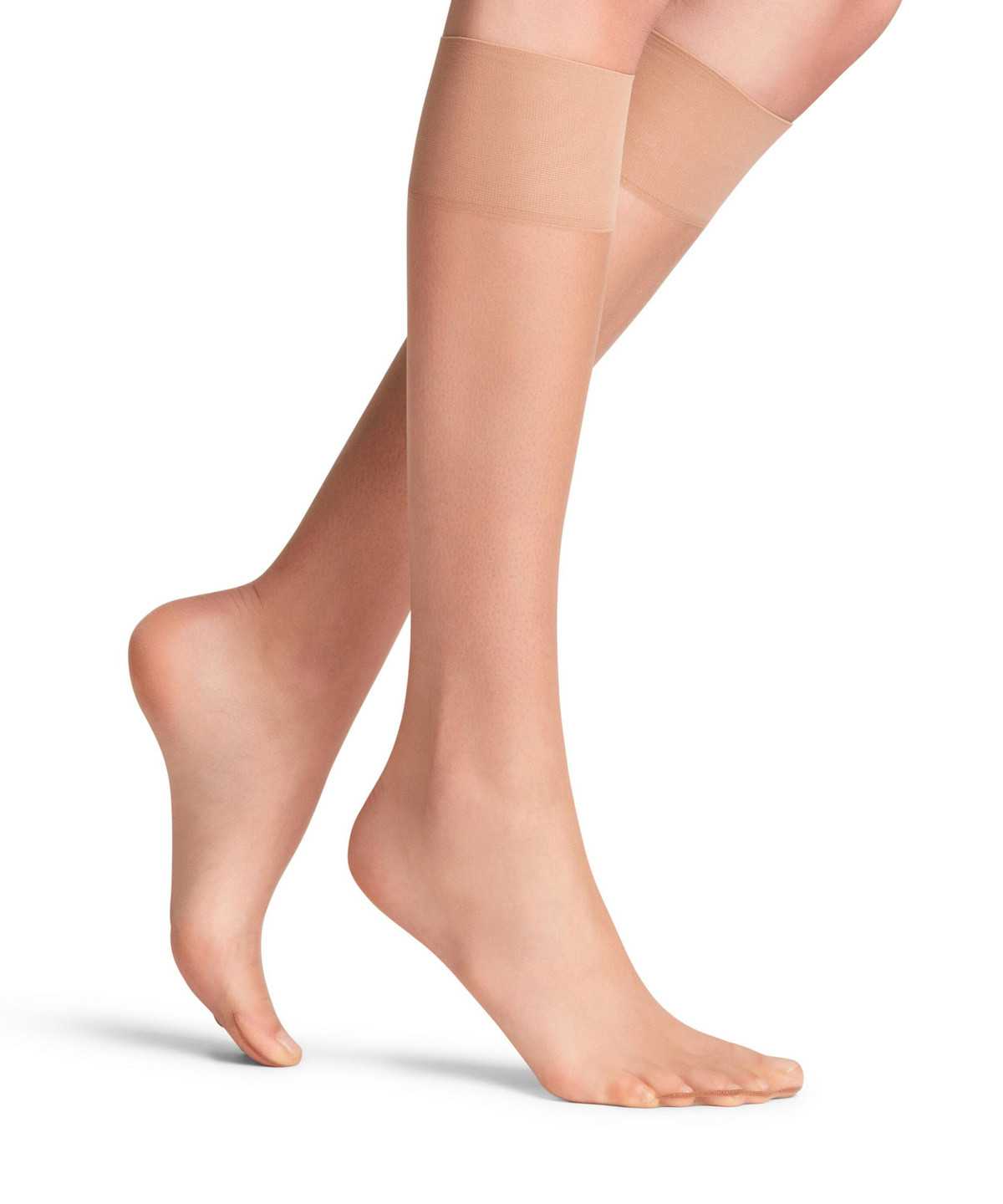 Falke Shelina 12 DEN Knee-high Socks Socken Damen Beige | 9283456-JA