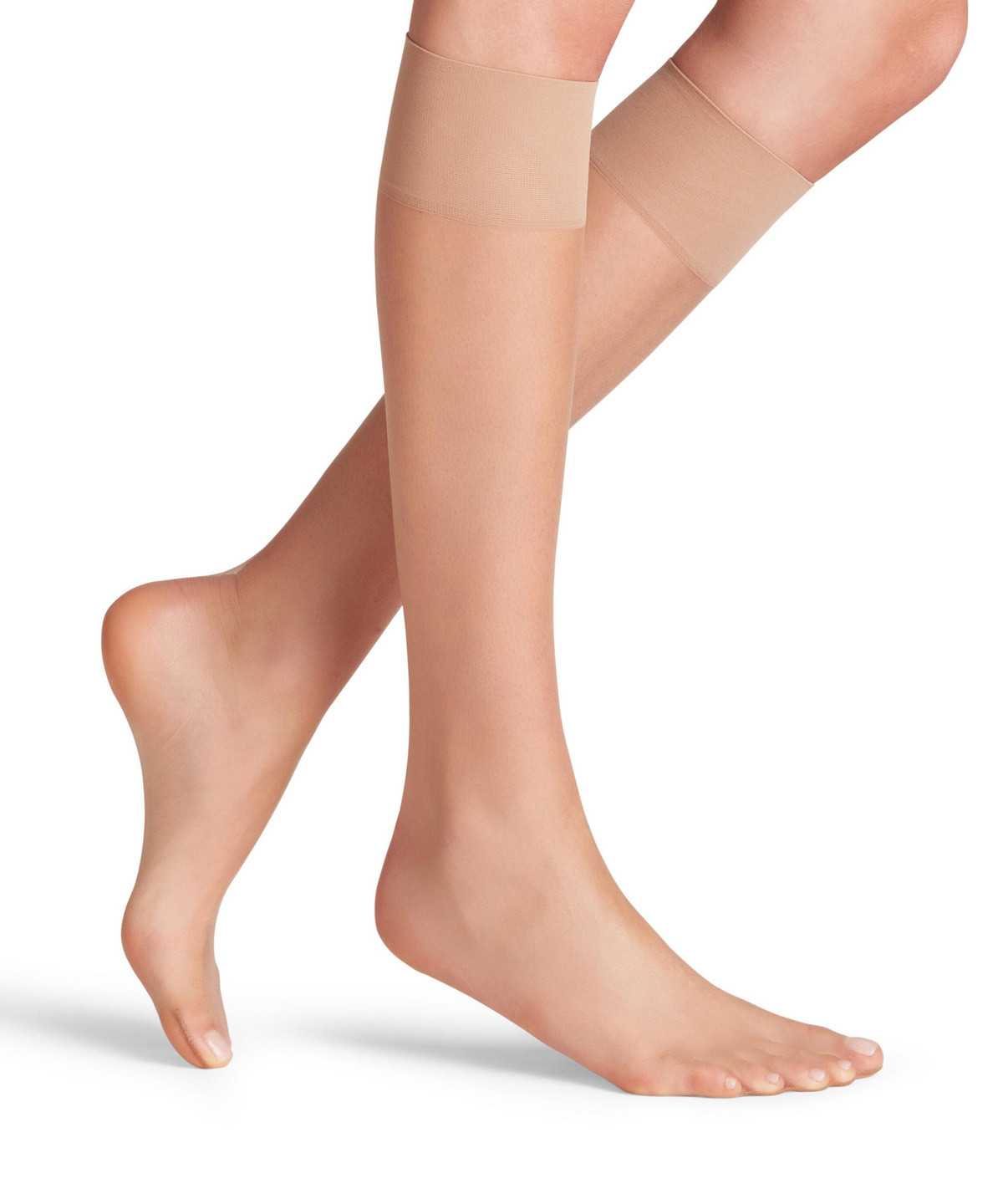 Falke Shelina 12 DEN Knee-high Socks Socken Damen Beige | 7610248-WL