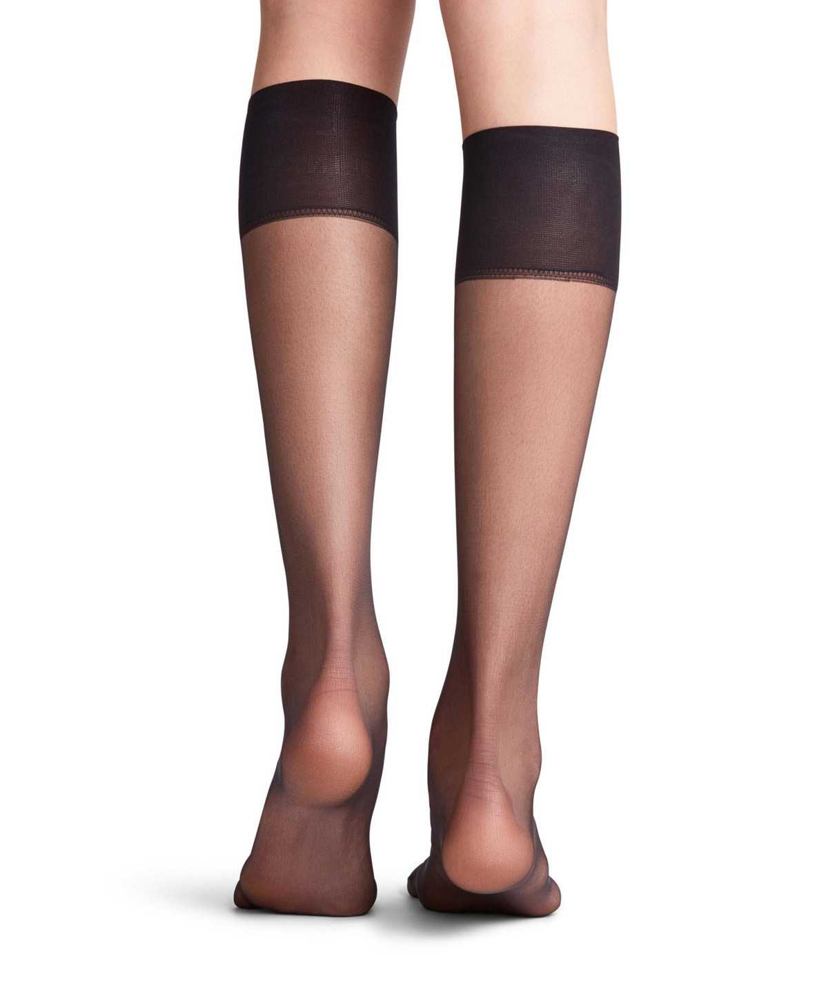 Falke Shelina 12 DEN Knee-high Socks Socken Damen Schwarz | 2538197-FH