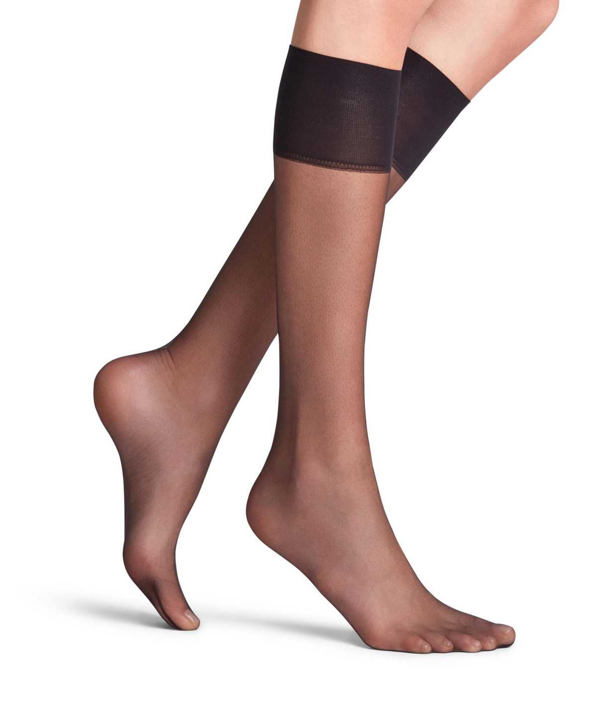 Falke Shelina 12 DEN Knee-high Socks Socken Damen Schwarz | 2538197-FH