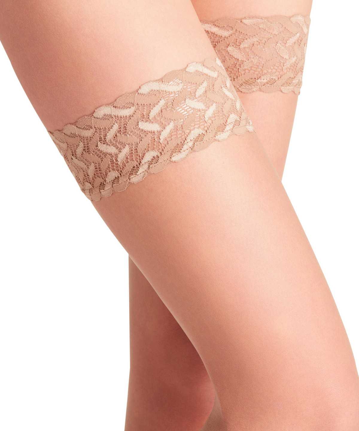 Falke Shelina 12 DEN Stay-ups Thigh Highs Damen Beige | 3409627-LS