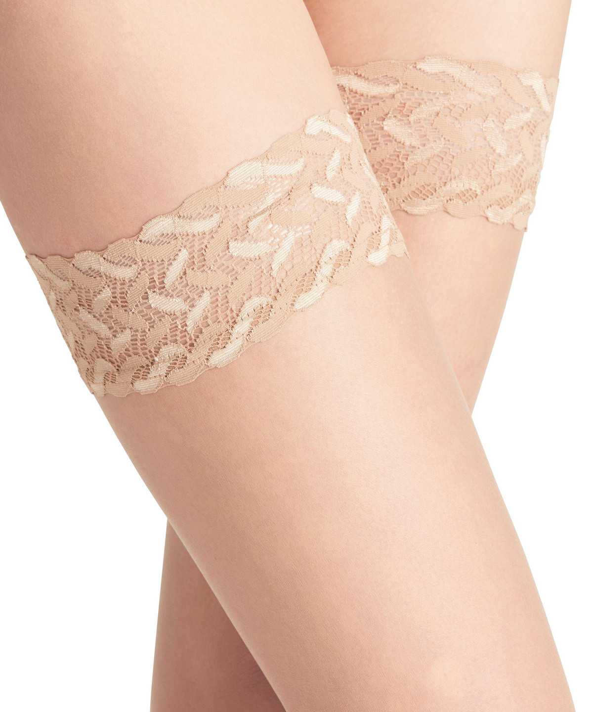 Falke Shelina 12 DEN Stay-ups Thigh Highs Damen Beige | 7230415-UW