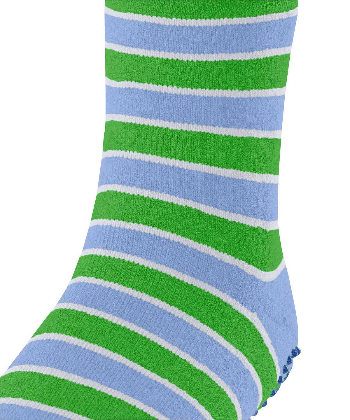 Falke Simple Stripes House socks Socken Kinder Grün | 7806129-WH