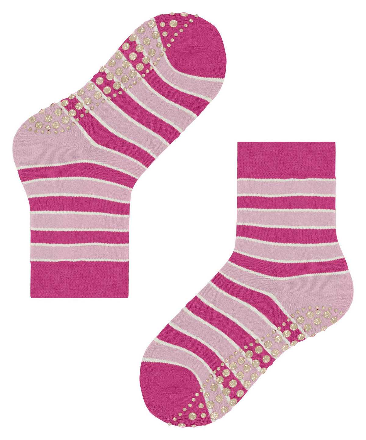 Falke Simple Stripes House socks Socken Kinder Rosa | 9105386-JQ