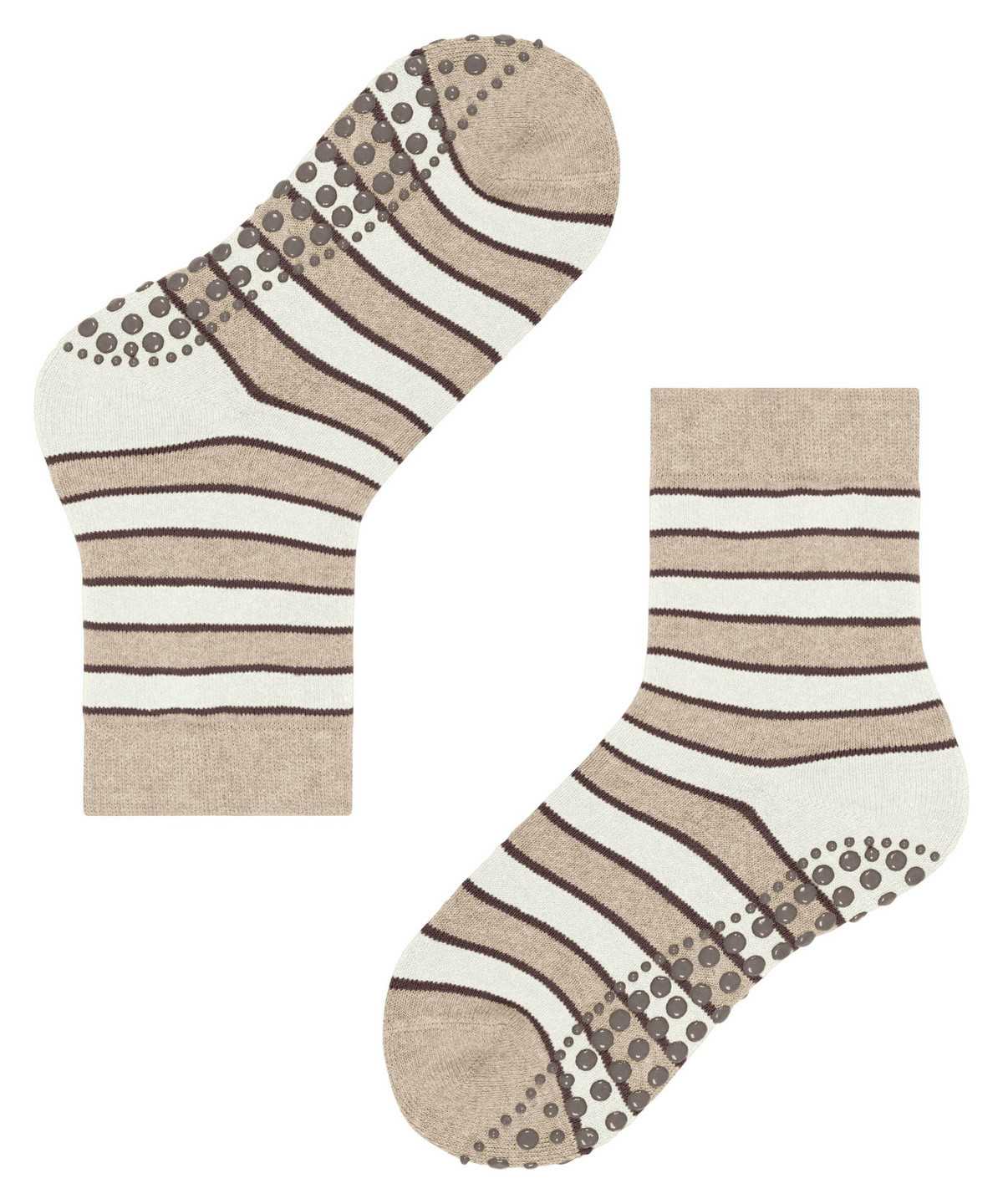 Falke Simple Stripes House socks Socken Kinder Beige | 1706892-OM