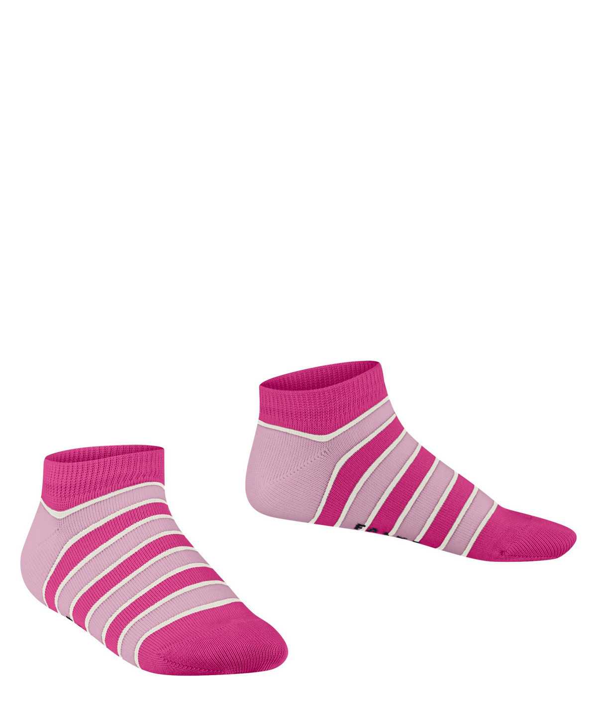 Falke Simple Stripes Sneaker socks Socken Kinder Rosa | 8529160-WN