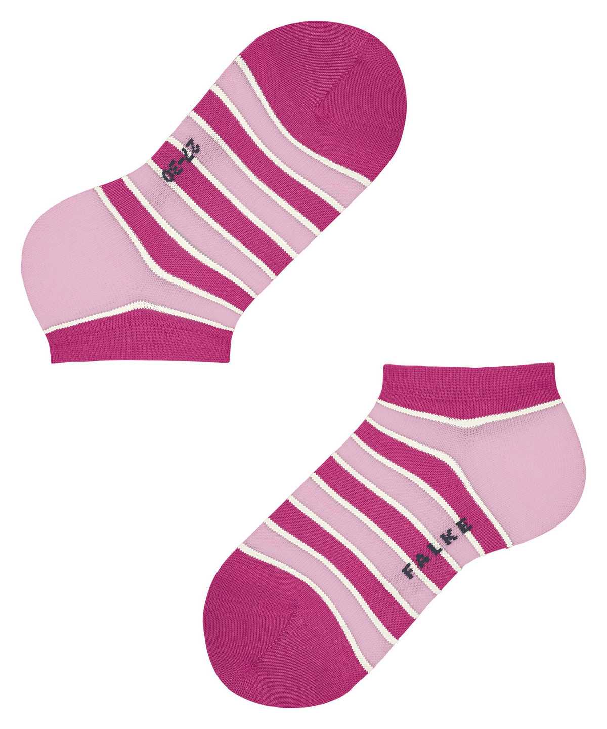 Falke Simple Stripes Sneaker socks Socken Kinder Rosa | 8529160-WN