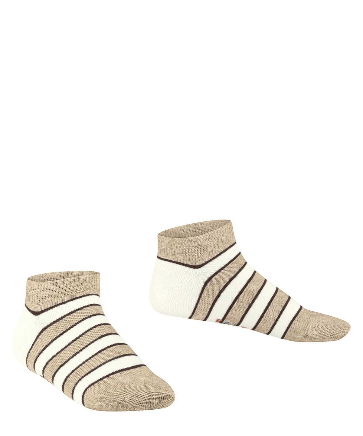 Falke Simple Stripes Sneaker socks Socken Kinder Beige | 9578014-JN