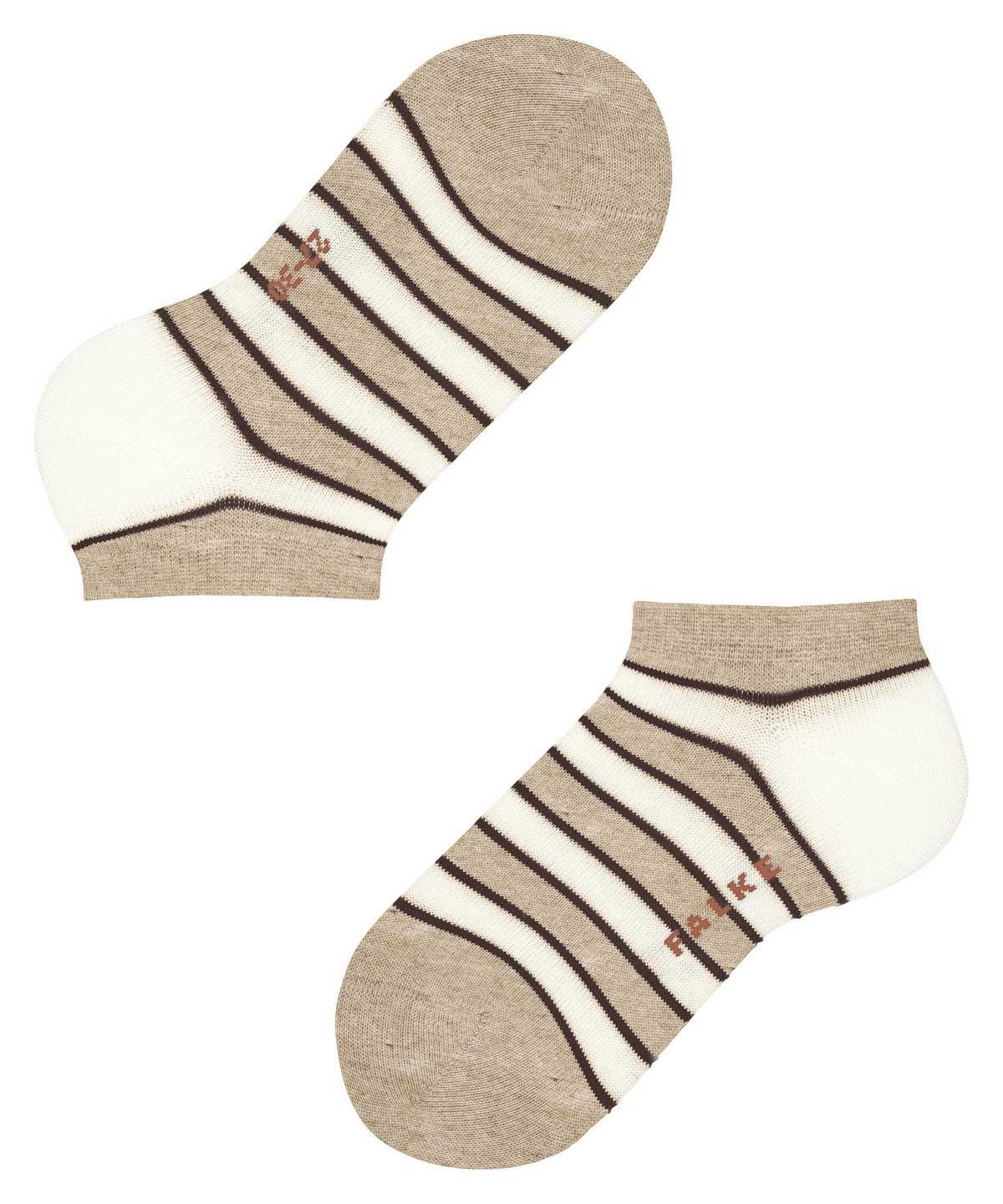 Falke Simple Stripes Sneaker socks Socken Kinder Beige | 9578014-JN