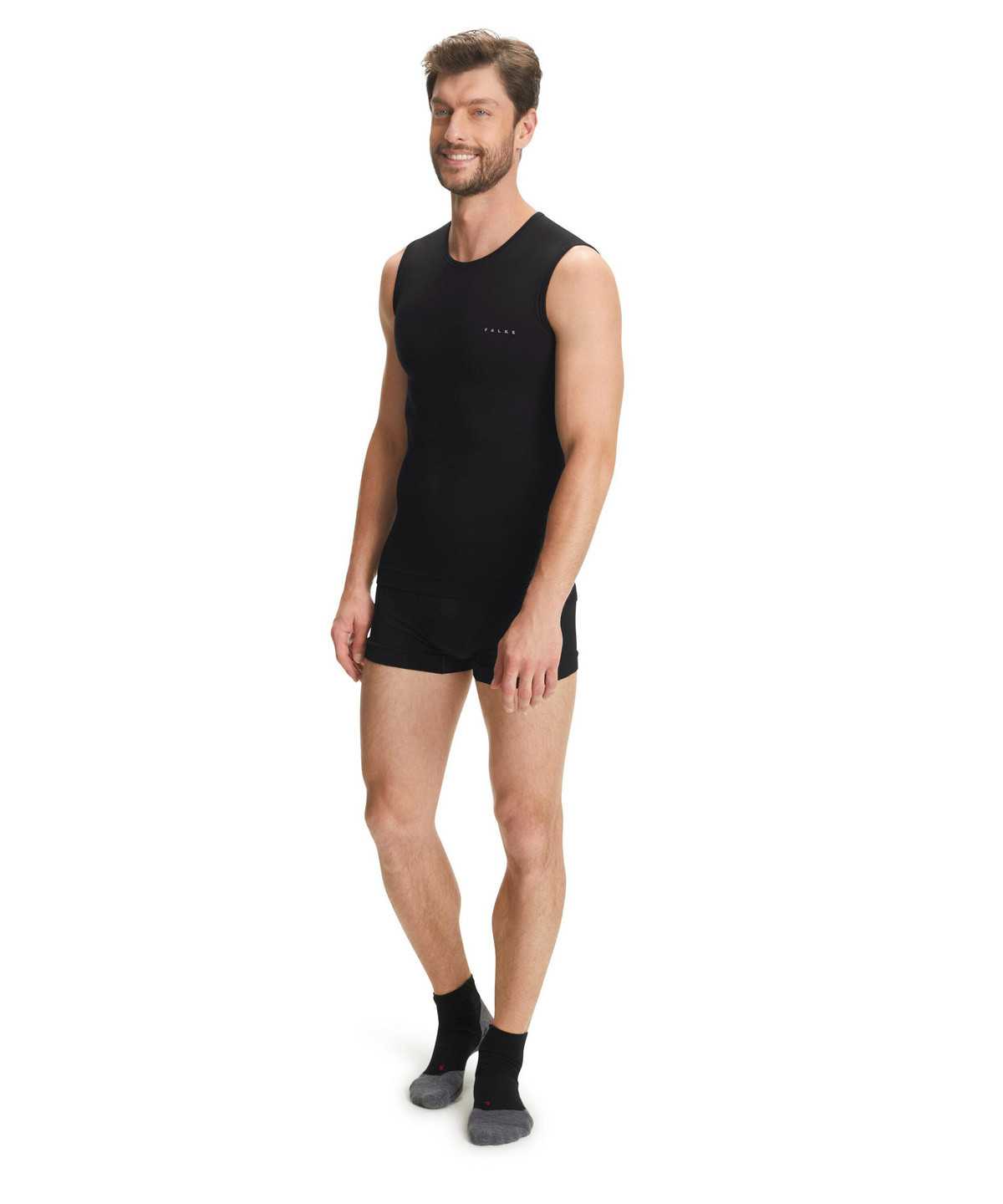 Falke Singlet Warm Functional Underwear Herren Schwarz | 0457192-XK