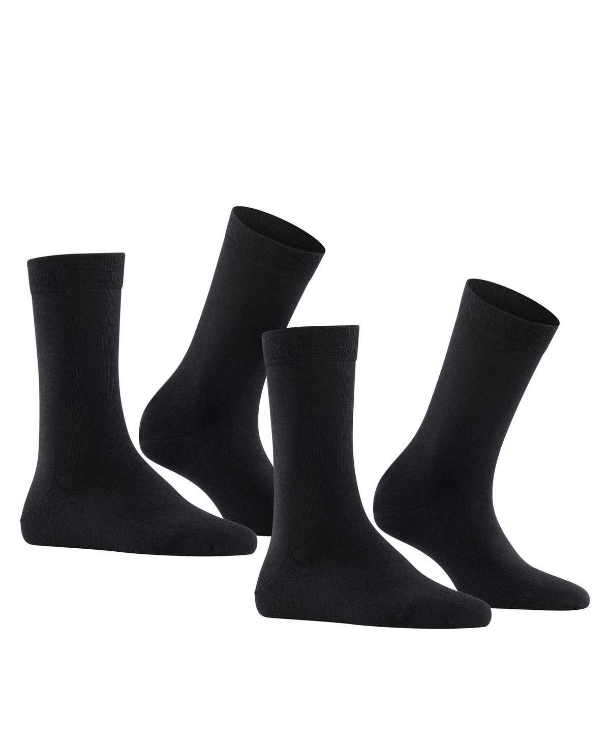 Falke Softmerino 2-Pack Socks Socken Damen Schwarz | 6479153-QS