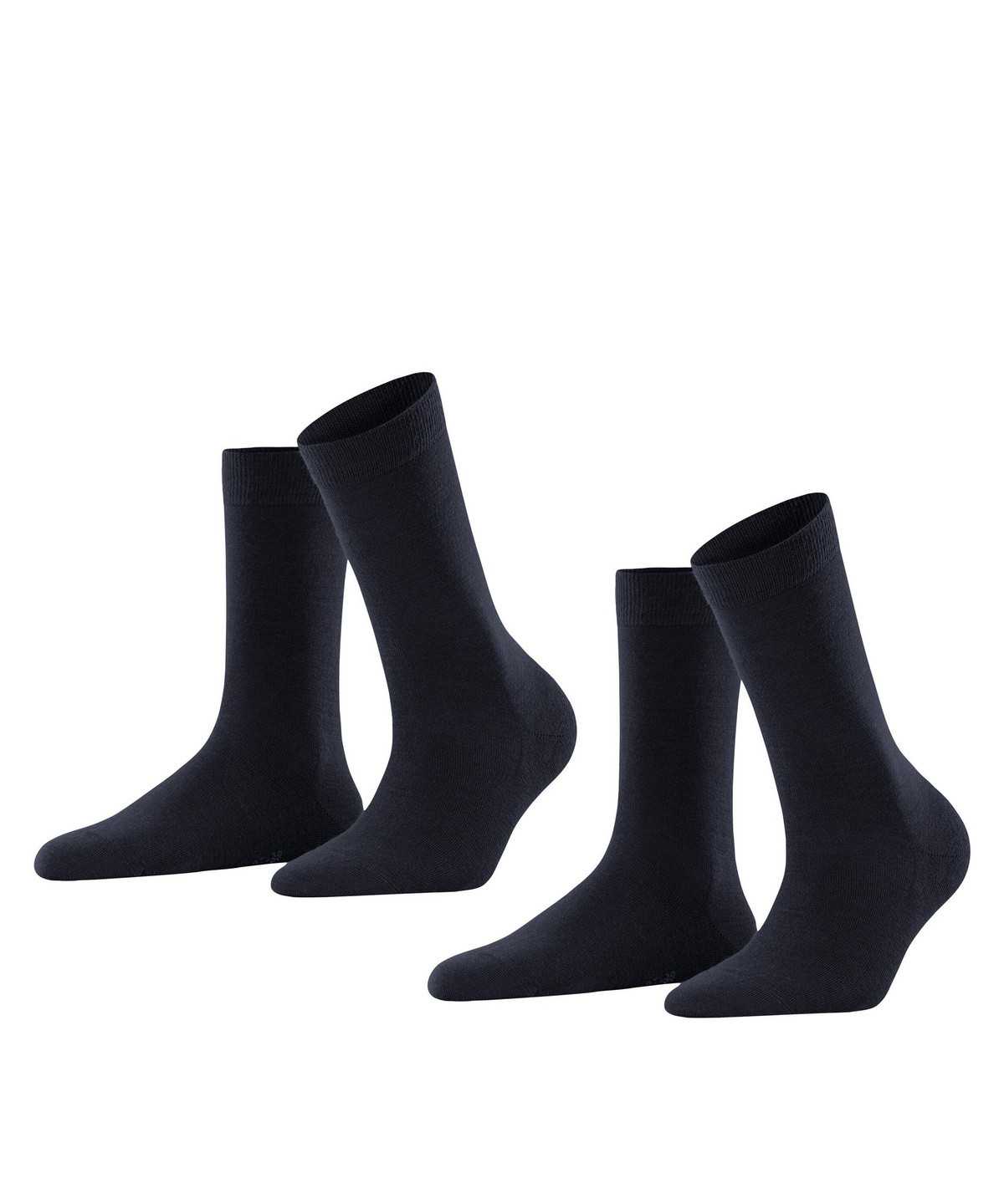 Falke Softmerino 2-Pack Socks Socken Damen Blau | 6213785-AP