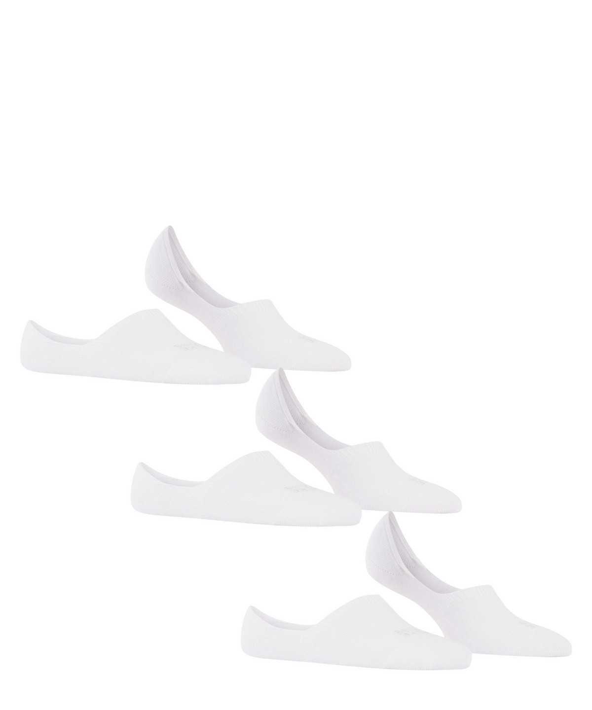 Falke Step 3-Pack Invisibles No Show Socks Damen Weiß | 1048263-UX