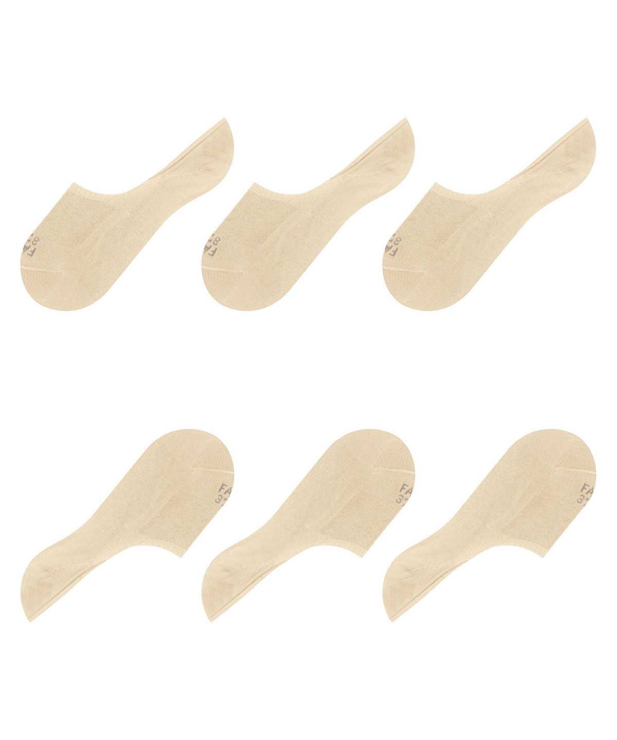 Falke Step 3-Pack Invisibles No Show Socks Damen Beige | 9842106-QO