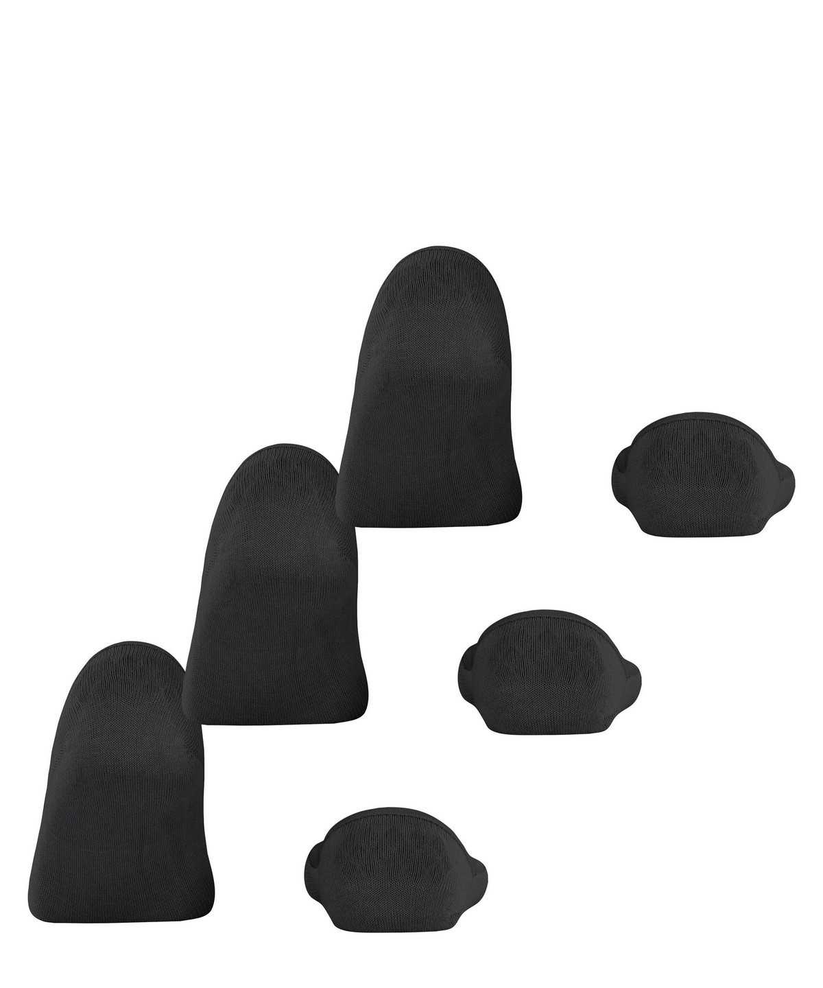 Falke Step 3-Pack Invisibles No Show Socks Damen Schwarz | 1596308-SR