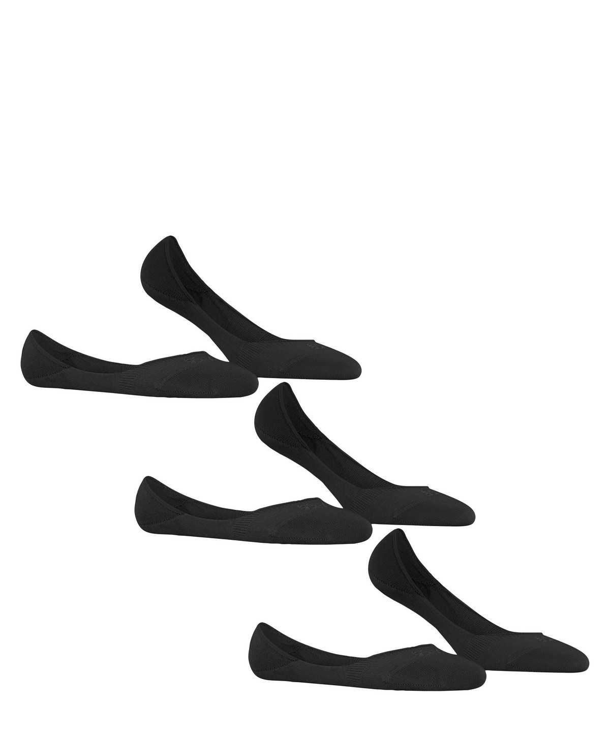 Falke Step 3-Pack Invisibles No Show Socks Damen Schwarz | 1596308-SR