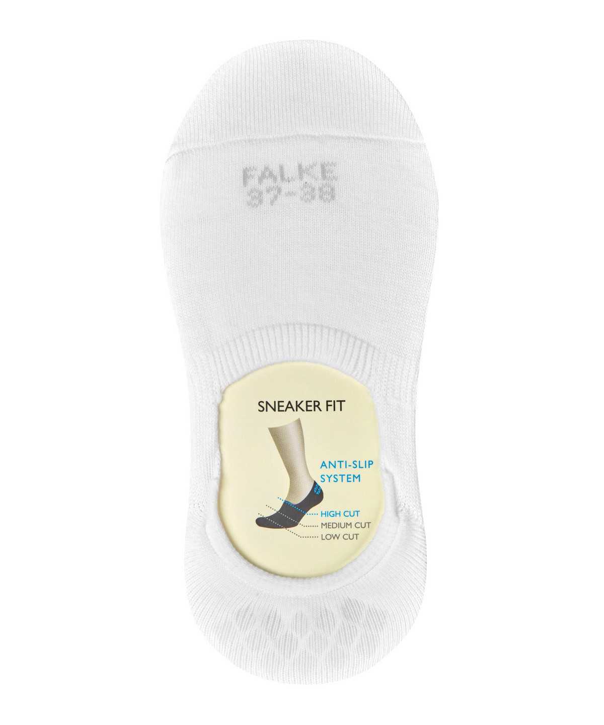 Falke Step High Cut Invisibles No Show Socks Damen Weiß | 4872650-XR