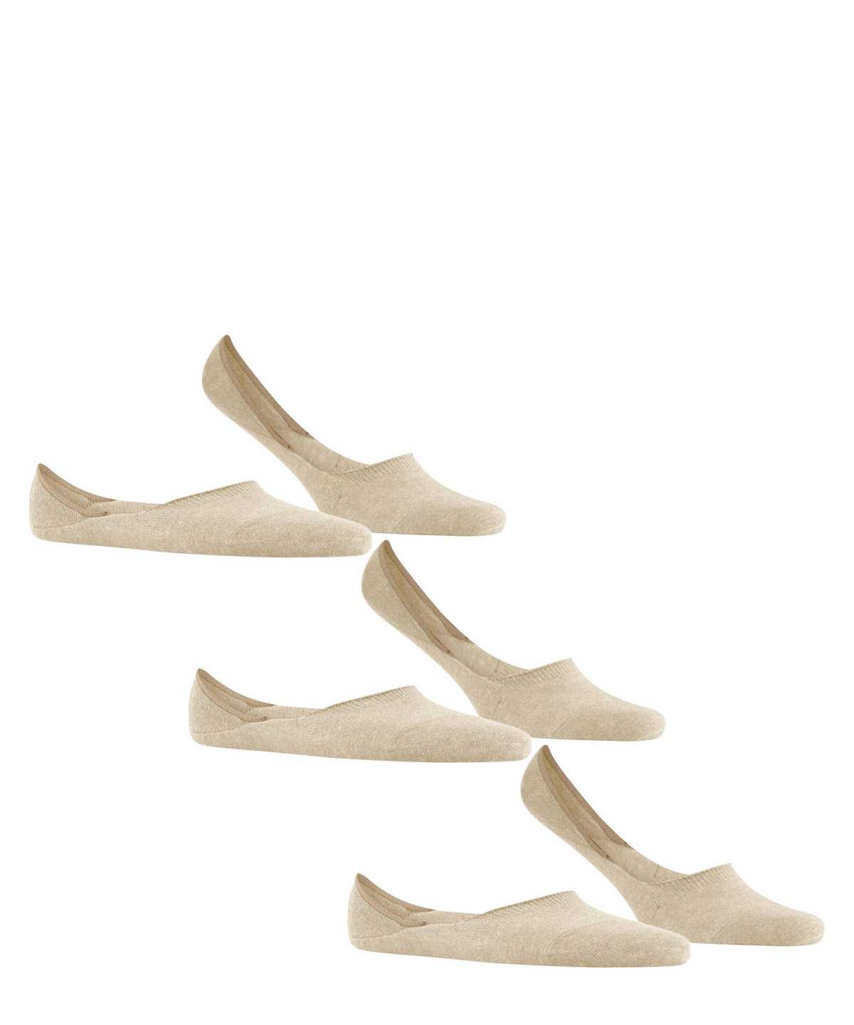 Falke Step Medium Cut 3-Pack Invisibles No Show Socks Herren Beige | 4826197-WN