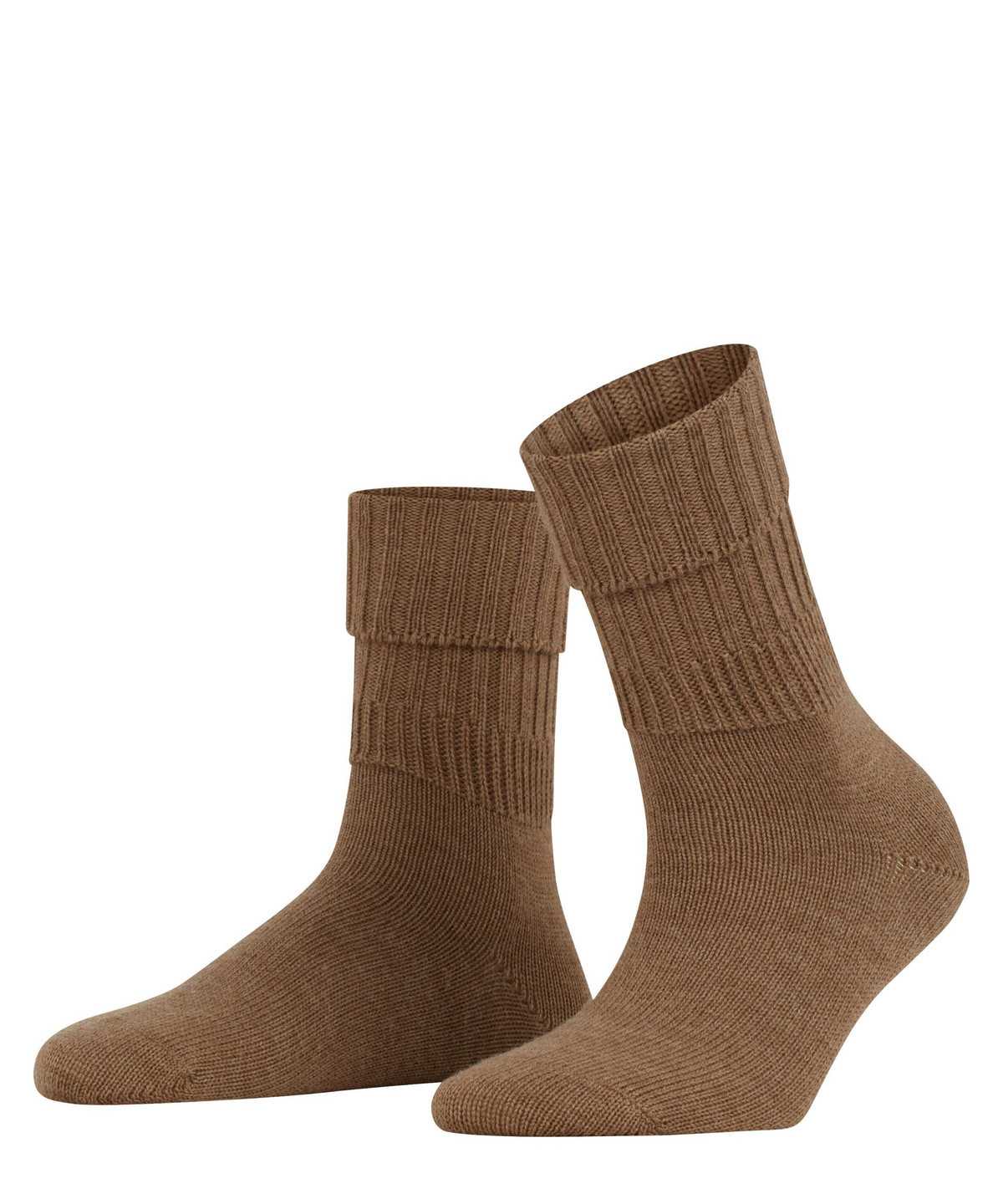 Falke Striggings Rib Boot socks Socken Damen Braun | 0213975-SU